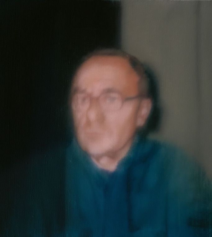 Gerhard Richter: Autoportrét, 1996, olej na plátně, 51 x 46 cm.