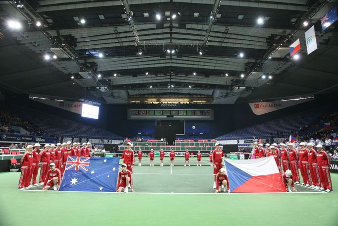 Fed Cup, Česko - Austrálie: slavnostní zahájení