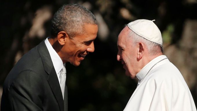 Papež František se ve Washingtonu setkal s prezidentem Obamou.