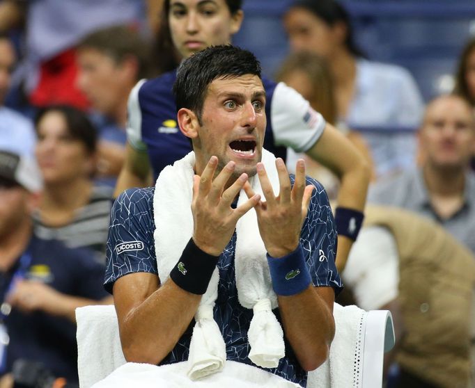 Nejlepší fotky US Open 2018: Novak Djokovič ve čtvrtfinále