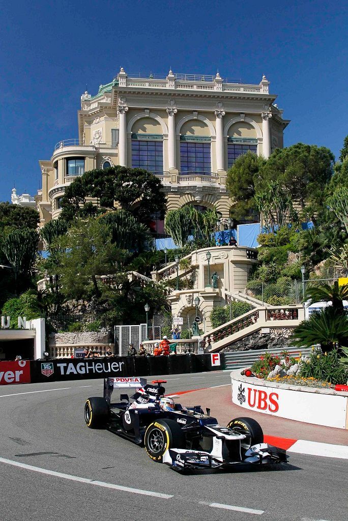 Velká cena Monaka formule 1, trénink (Pastor Maldonado)