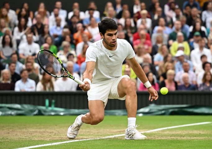 Carlos Alcaraz v semifinále Wimbledonu 2023