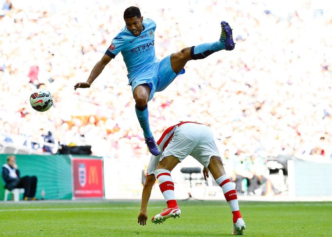 Community Shield, Arsenal - Manchester City: Santi Cazorla - Gael Clichy