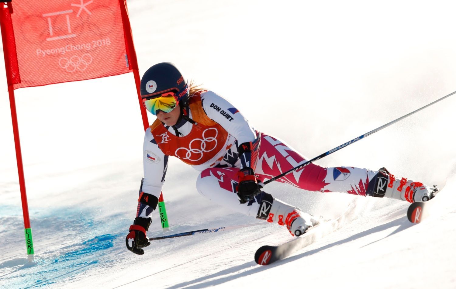 Kateřina Pauláthová v obřím slalomu na ZOH 2018
