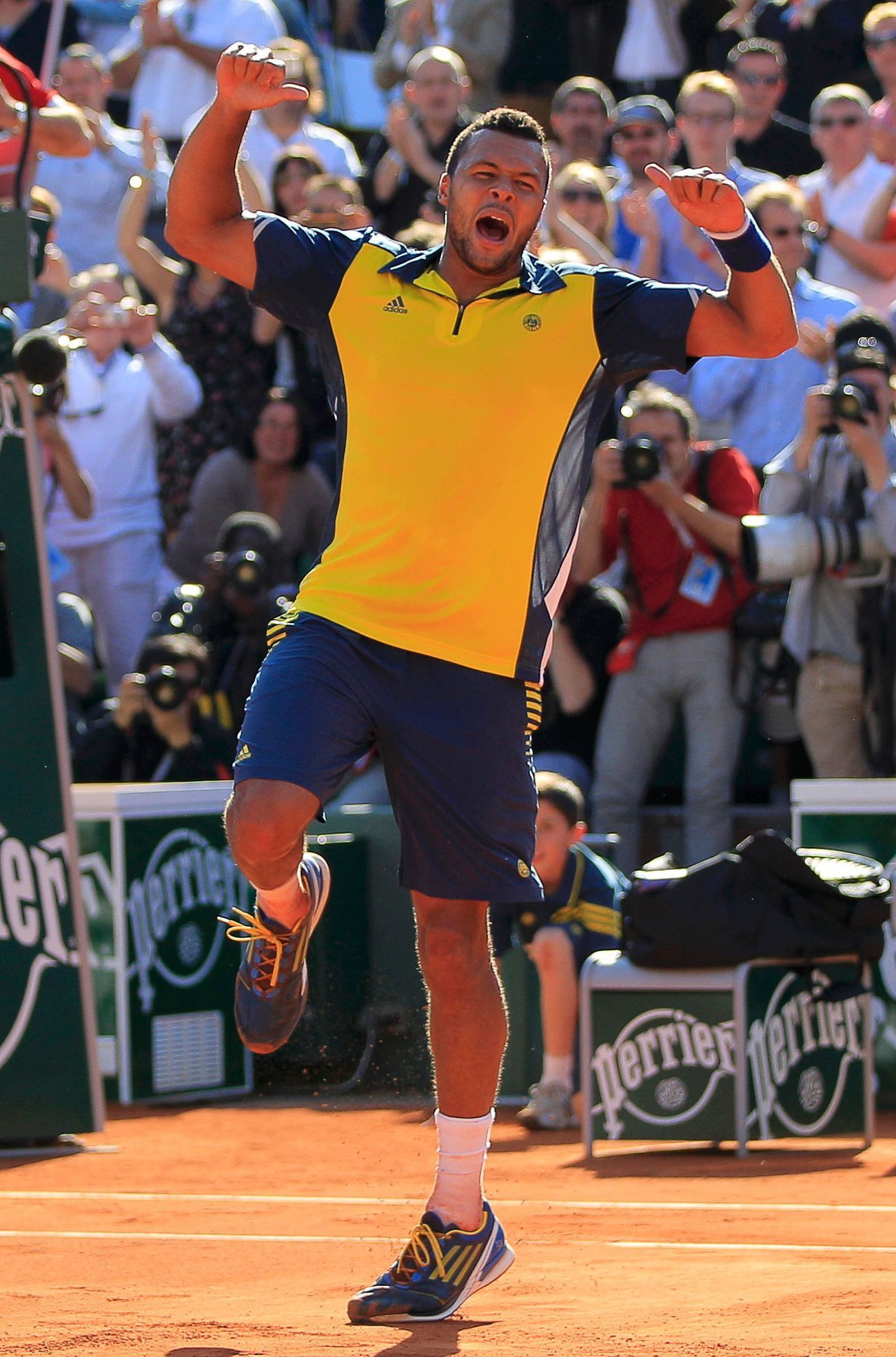 Jo-Wilfried Tsonga na French Open 2013