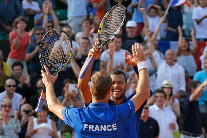 DC, Francie-ČR: Jo-Wilfried Tsonga a Richard Gasquet