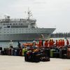 Costa Allegra dorazila k přístavu na Seychelách