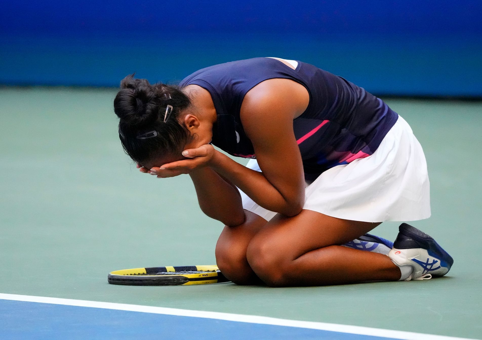 Tenis, US Open 2021, Leylah Fernandezová po výhře ve čtvrtfinále