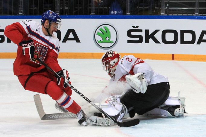 MS 2016, Česko-Švýcarsko: Tomáš Zohorna - Reto Berra