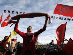 Stoupenci Lidové fronty pro osvobození Palestiny (PFLP) nedávno oslavovali v Gaze padesáté výročí vzniku organizace.