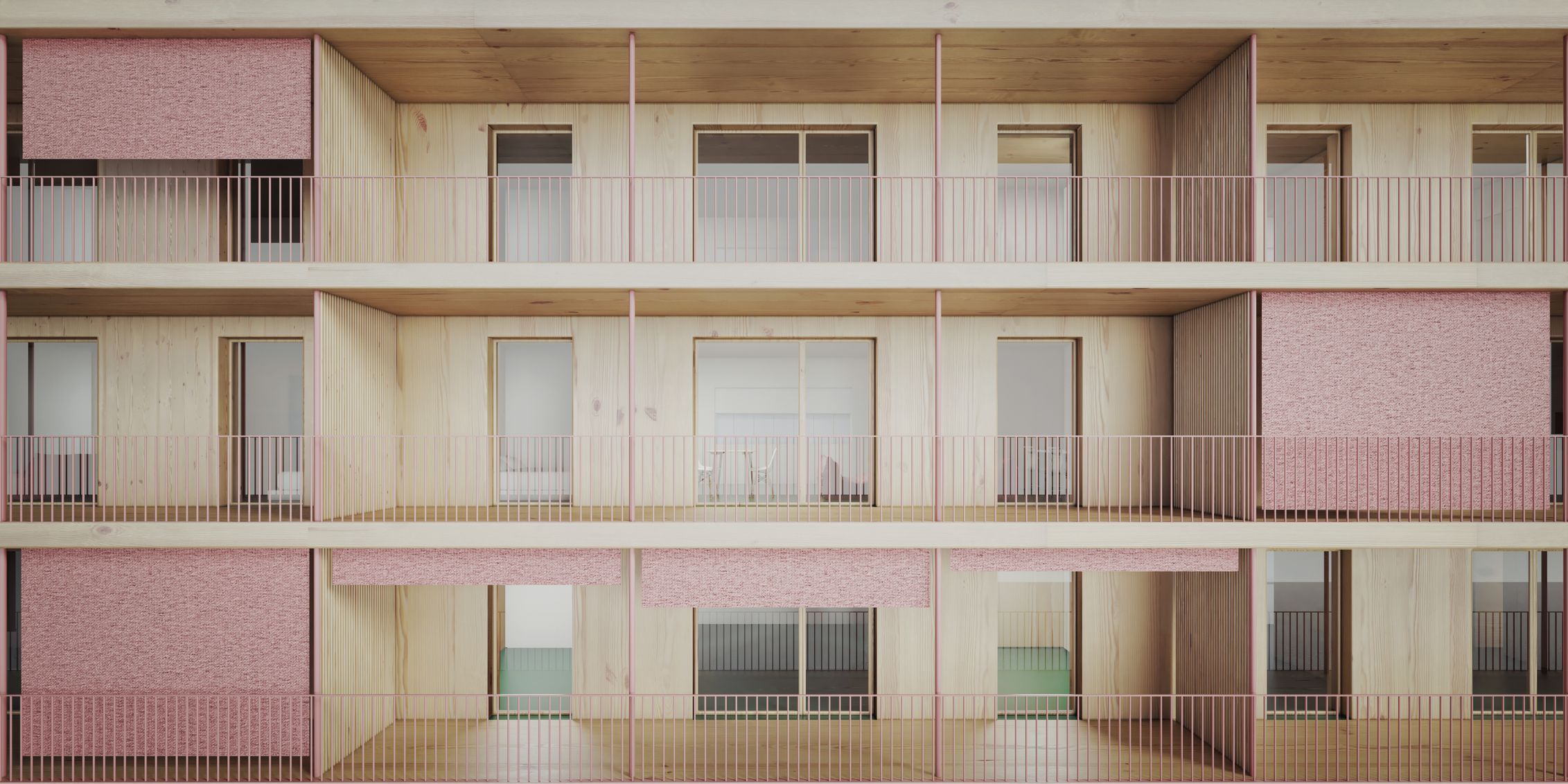 dřevěná bytovka, nedostupné bydlení, projekt, rodiny, architektura, design