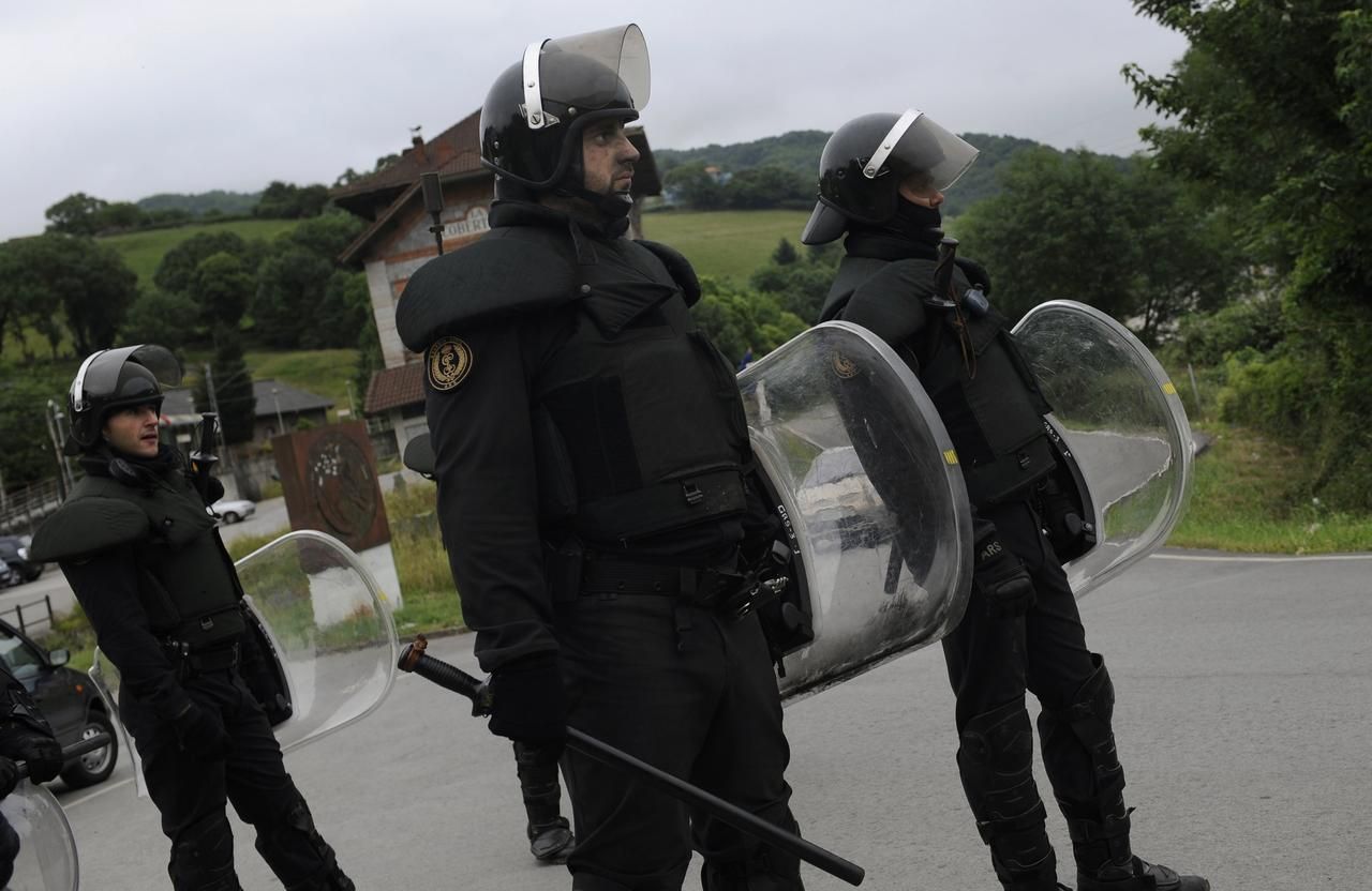 Obrazem: Protesty horníků ve Španělsku