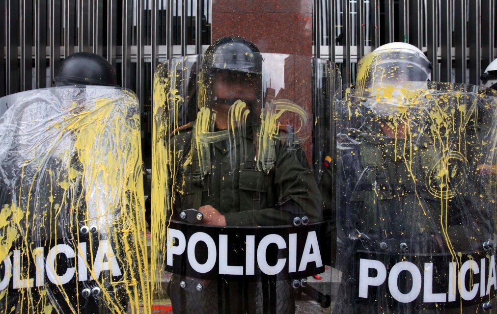 Studentské protesty v Bogotě