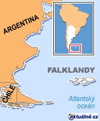 Mapa - Falklandy