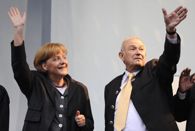 Bavorsko Německo Beckstein volby Merkelová