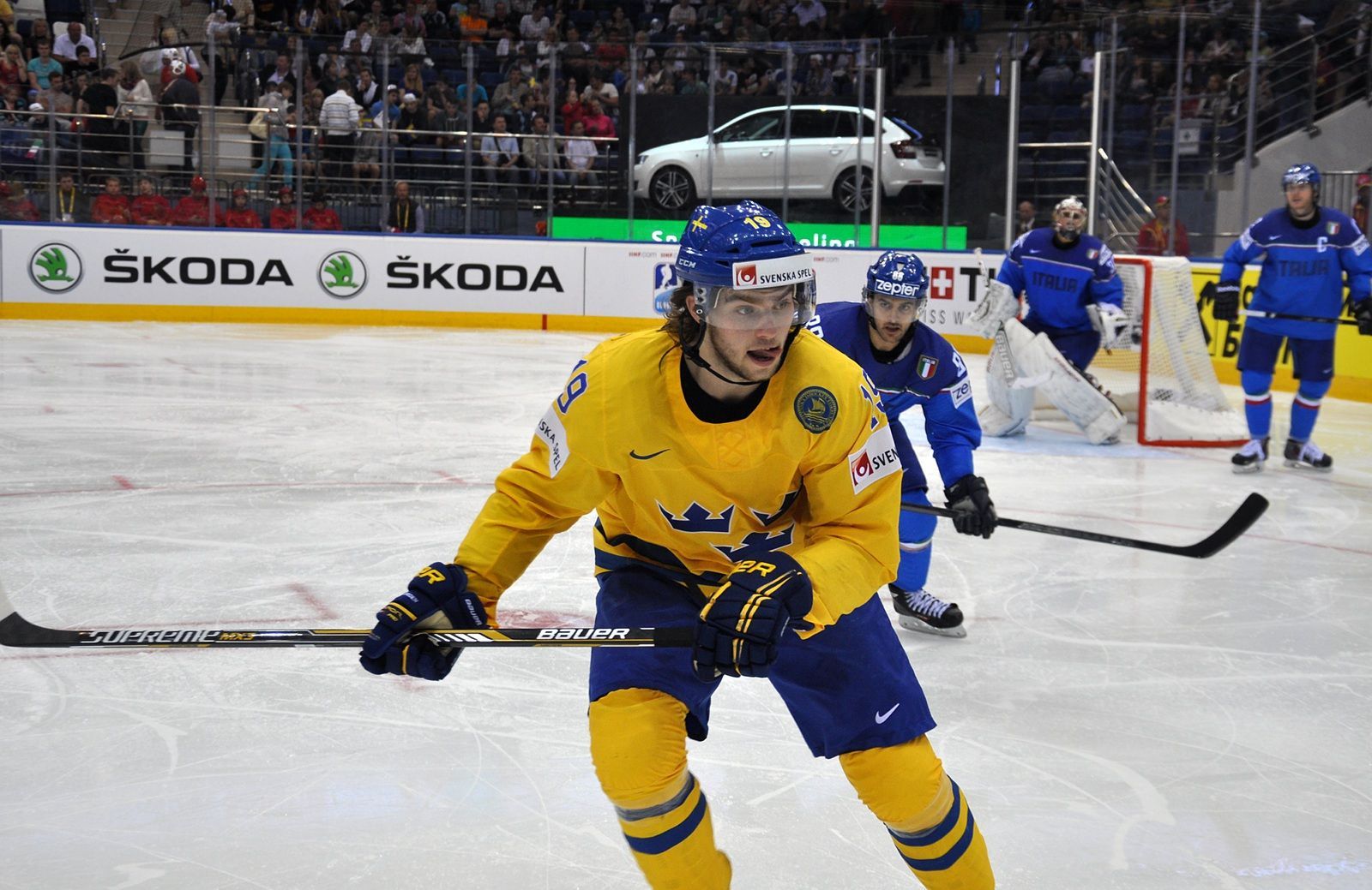Švédsko vs. Itálie na MS v hokeji 2014 (Järnkrok)