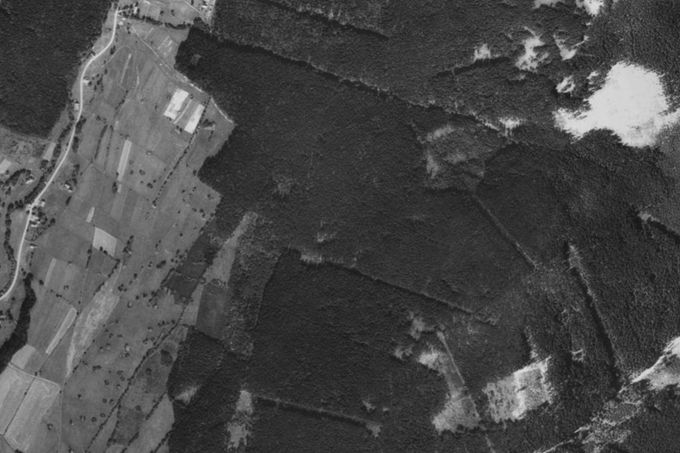 Dolní Morava horský resort letecký snímek 2023