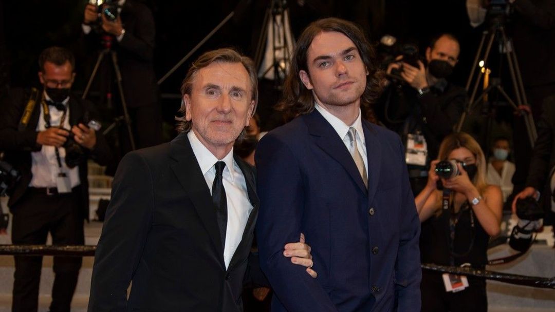Tim Roth se synem Cormakem na loňském festivalu v Cannes.