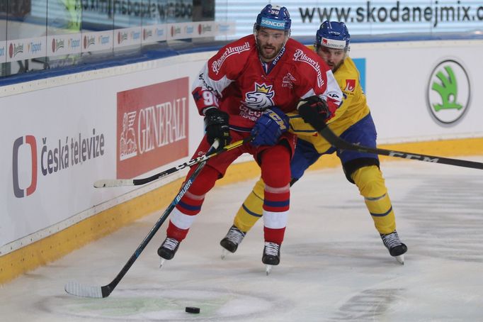 Robert Kousal v zápase Karjala Cupu Česko - Švédsko.