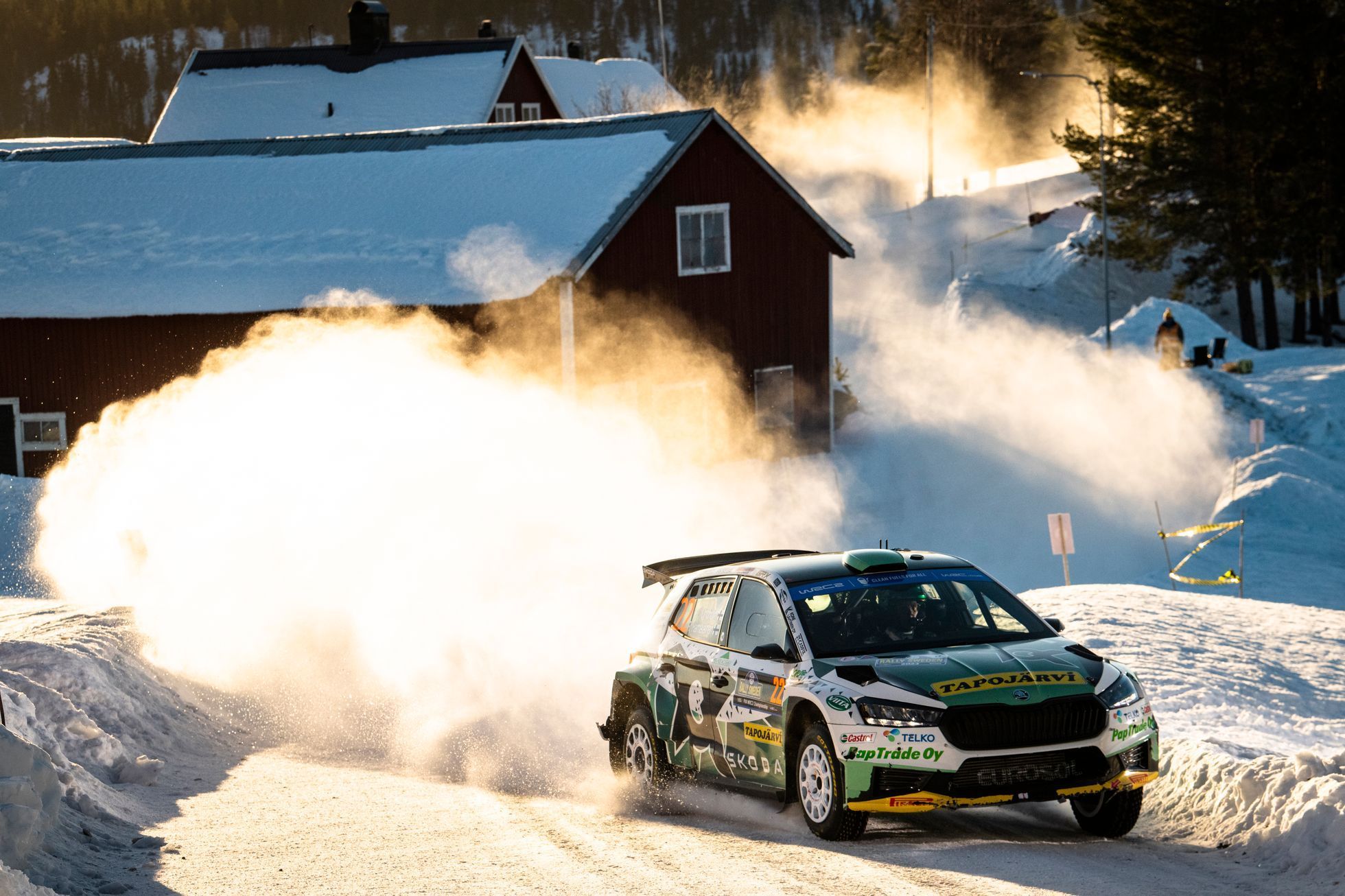 Lindholm Emil, Škoda na trati Švédské rallye 2023