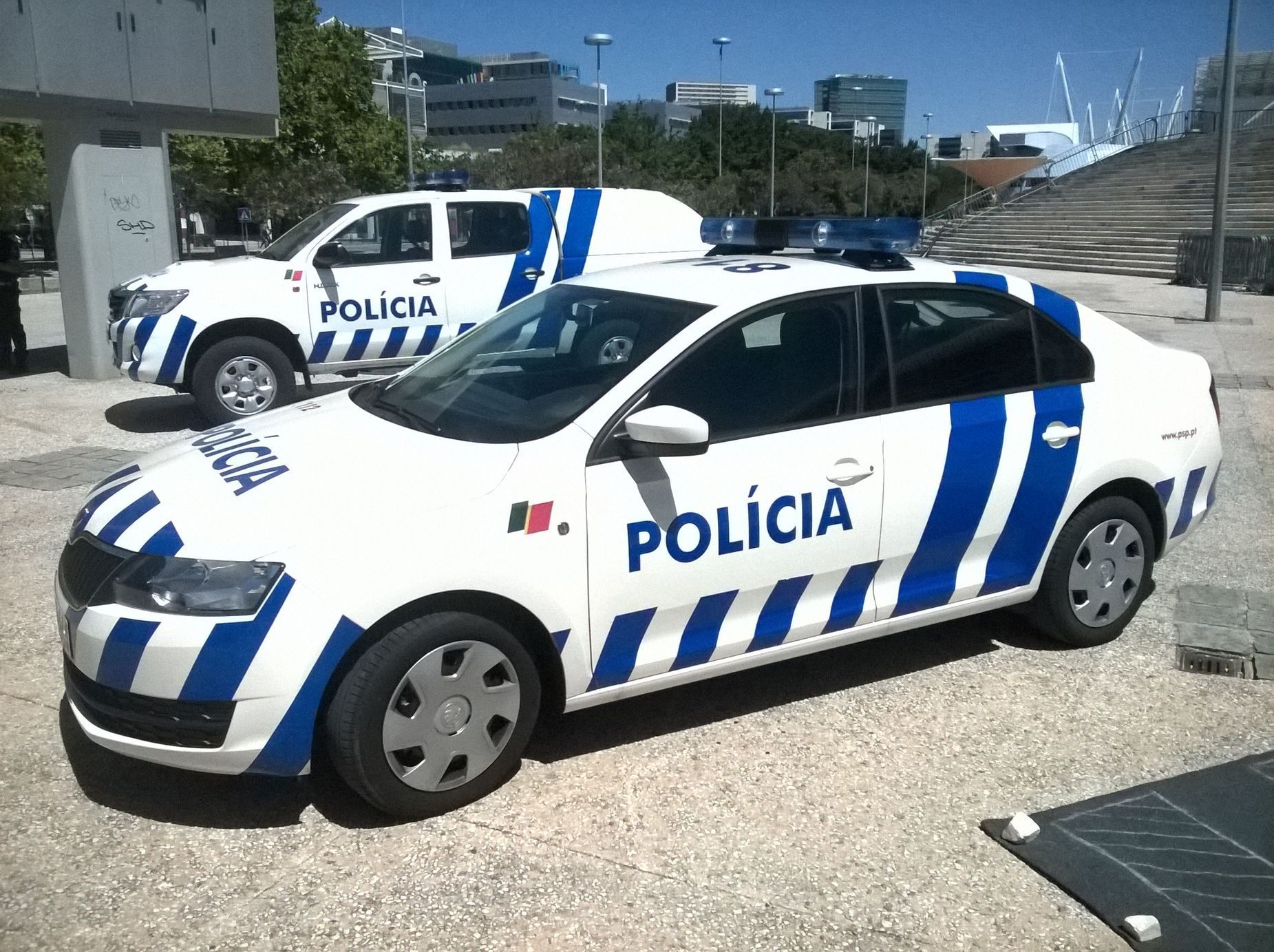 Škoda Rapid portugalská policie