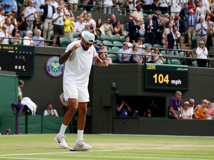 Wimbledon 2022, čtvrtfinále (Nick Kyrgios)