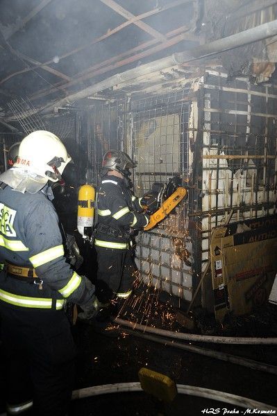 Požár holešovické tržnice