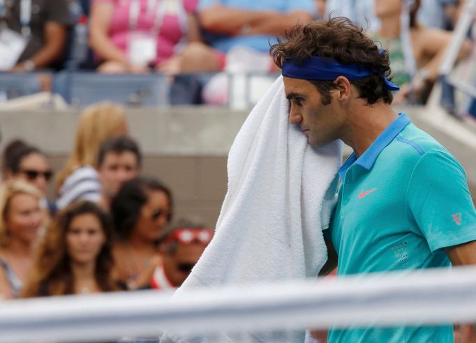 Roger Federer v semifinále US Open 2014