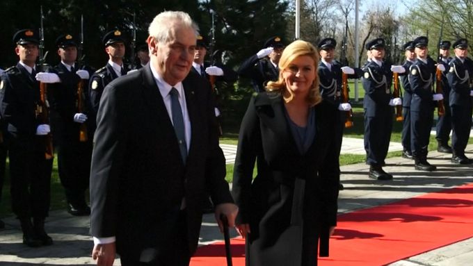 Prezident Miloš Zeman při návštěvě Chorvatska dal mimo jiné najevo nesouhlas s takzvanou vícerychlostní Evropskou unií.