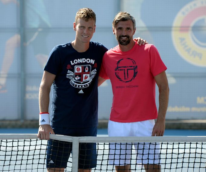 Tomáš Berdych a Goran Ivaniševič (září 2016)