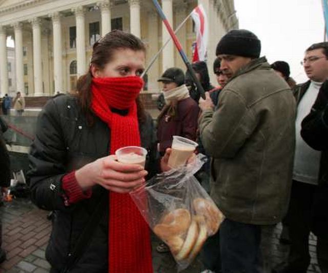 Minsk Bělorusko demonstrace