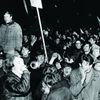 Oslavy hokejového vítězství nad SSSR na Václavském náměstí v roce 1969