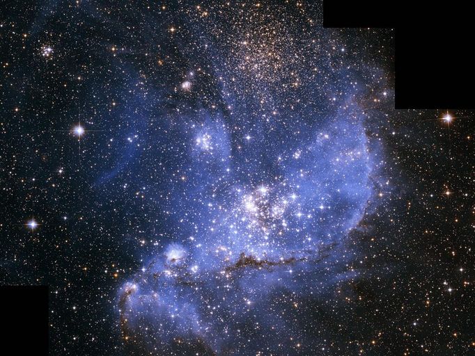 Where Stars Are Born Found among the Small Magellanic Cloud's clusters and nebulae NGC 346 is a star-forming region about 200 light-years across, pictured above by the Hu