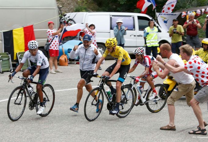 Christopher Froome v 18. etapě Tour de France 2013