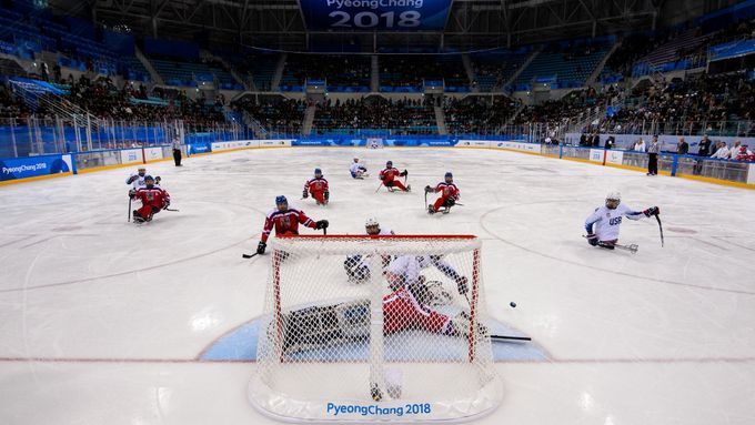 Čeští sledge hokejisté v Pchjongčchangu