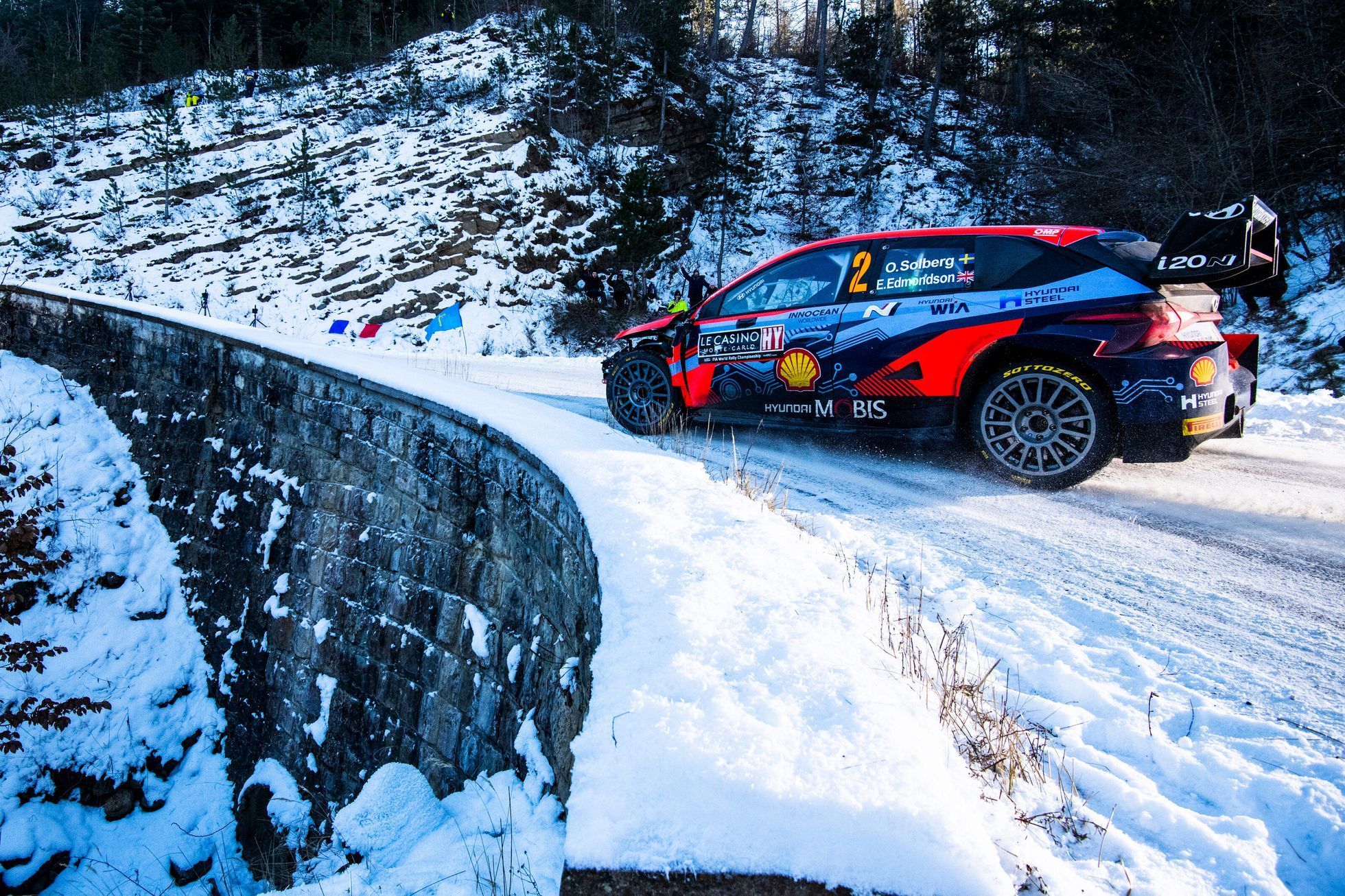 Oliver Solberg, Hyundai na trati Rallye Monte Carlo 2022