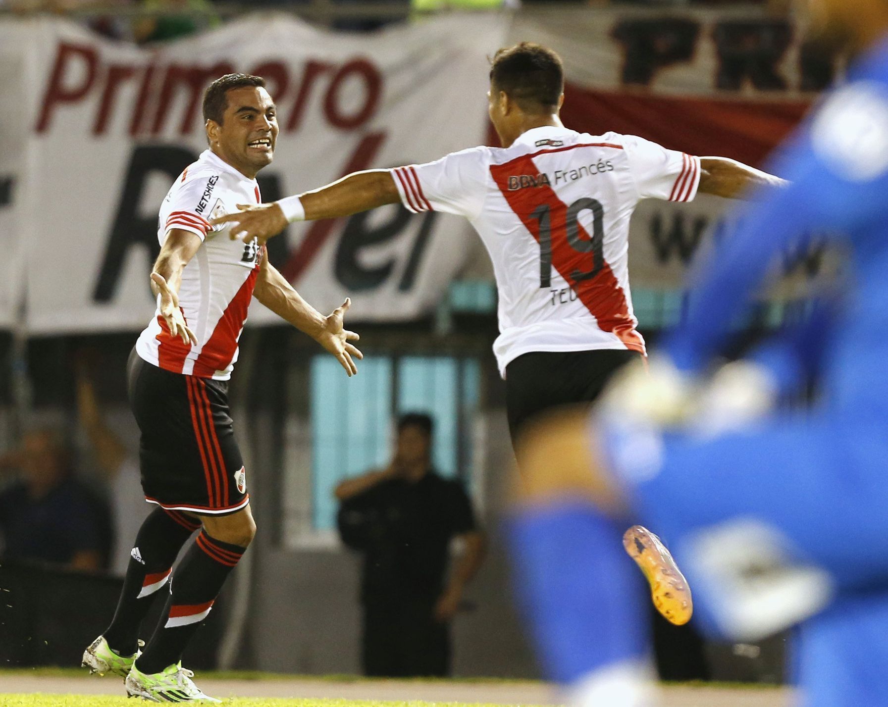 Fotbal, River Plate: Gabriel Mercado  a Teofilo Gutiérrez (19)