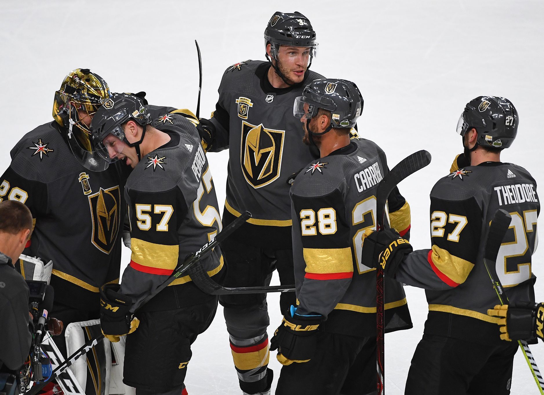 hokej, NHL 2017/2018, Vegas - San Jose, radost Vegas
