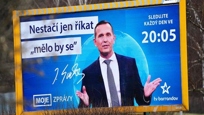 "Jde čistě o propagaci televize Barrandov, s politickou kampaní to nemá žádnou souvislost," říká Jaromír Soukup k billboardům, které se objevují po Česku.