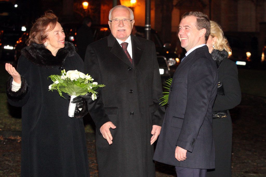 Dmitrij Medvěděv v Praze