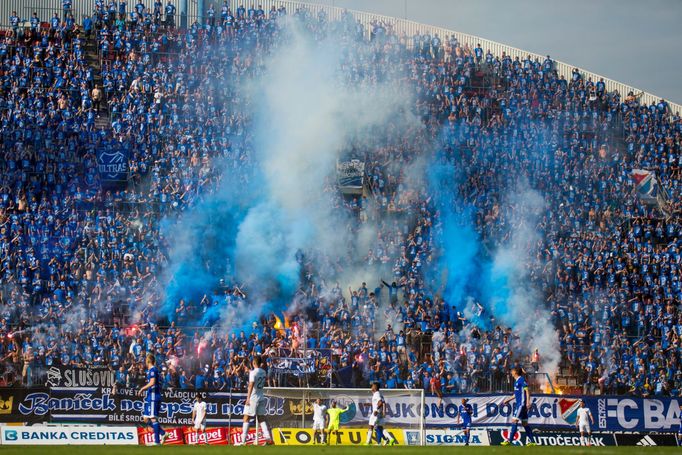 FNL, Olomouc-Bnaík: fanoušci Baníku