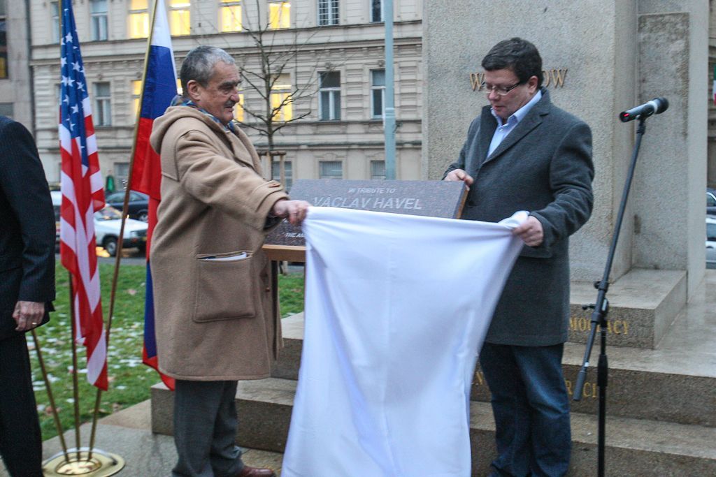 Odhalení plakety Václava Havla