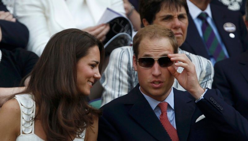 Wimbledon 2011 - princ William a Kate