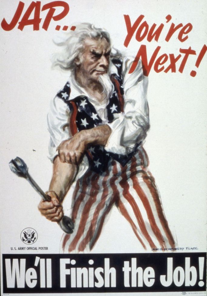 Propagandistický plakát americké armády, který Japonsku věští brzkou prohru.
