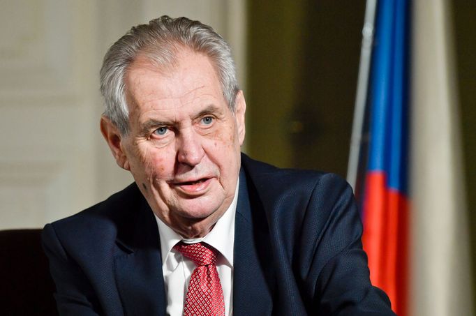 Prezident Miloš Zeman na archivním snímku z roku 2019