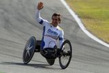 Tým BMW přijel podpořit také dvojnásobný paralympijský vítěz a automobilový závodník Alex Zanardi.