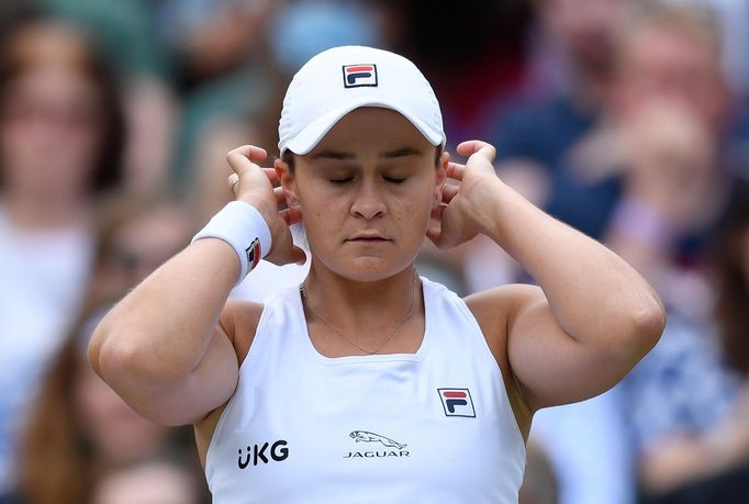 Ashleigh Bartyová v osmifinále Wimbledonu 2021