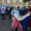 Stávka odborů, protest, demonstrace, pochod