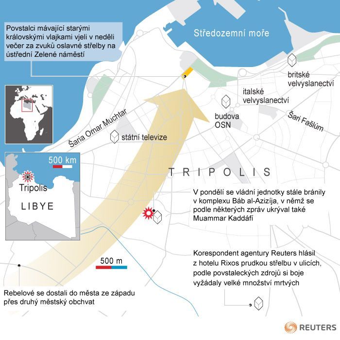 Povstalci jsou v Tripolisu