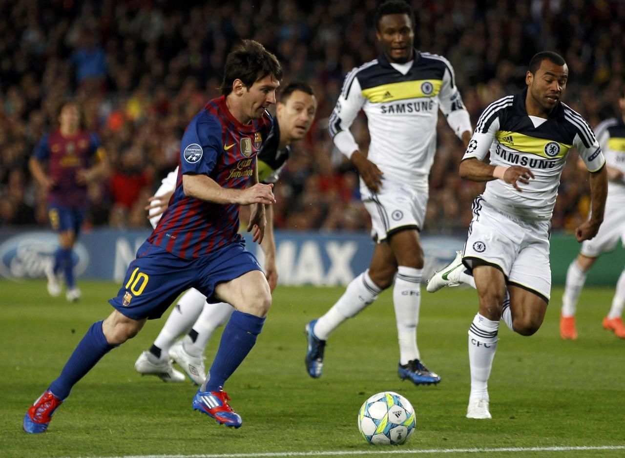 Barcelona - Chelsea (Messi, Ashley Cole)